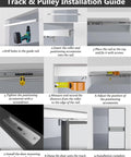 Installation guide for Soft Close Sliding Barn Door Track System For Interior Doors And Closets, 5.6 Foot Hardware Kit