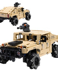 technic RC Hummer kit with 804-piece build, 4WD Mecanum wheels for off-road drifting and military-style design