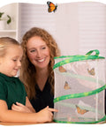 Raise And Release Butterfly Garden Kit For Kids And Classrooms With Caterpillar Habitat voucher, reusable mesh habitat, kids observing