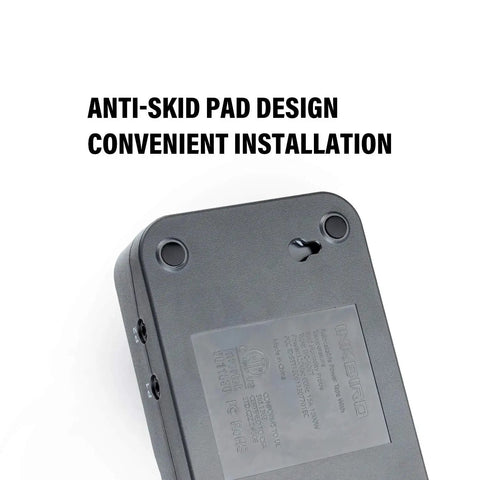 Back view of Dual Stage Temperature And Humidity Controller ITC 608T with anti-skid pad design for stable installation.