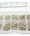 280 Piece M3 Button Head Screws And Nuts Set Stainless Steel Hex Socket Bolts Fastener Kit with organized compartments