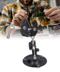 Pro Grade Soldering Stand Clamp With Magnetic Helping Hands 360 Degree Rotation Rubber Pad Jaws For Electronics Jewelry DIY Repairs