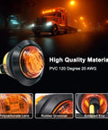 LED marker light with truck in background, PVC 120 degree material, 3/4 inch round, part of 20 Pack Three Quarter Inch LED Marker Lights collection