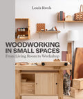 Compact Woodworking Masterclass Guide That Helps Crafty Crew Build A Fully Equipped Home Shop In Any Tight Squeeze Apartment Or Garage With No Sweat Tool Hacks And Professional Project Plans on a wooden workbench.