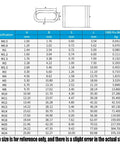 Heavy Duty Aluminum Cable Ferrules And Crimp Loop Sleeves Built Rock Solid Wire Rope Termination M2.5 size specifications table