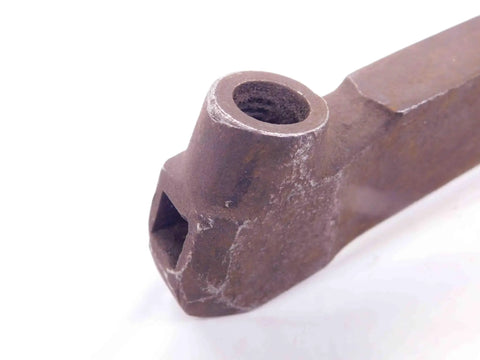 Close-up of a sturdy bolt from the Straight Up Heavy Duty Hardware Kit For 3/8 Inch Lathe Cutoff Tool Bits.