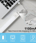 Under Cabinet Lights With Motion Sensor 33 LED Dimmable USB Rechargeable Magnetic Strip Lighting 1100mAh Battery charging