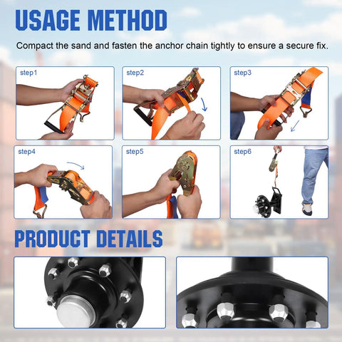 Step-by-step guide for Heavy Duty Shipping Container Wheels With 8X6.5 Lug Pattern And Rock Solid 8000 Lbs Capacity usage method.