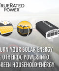 Hella Compact Dc To Ac Power Inverter Pumping 2000 Watt Continuous And 4500 Watt Peak Output with three AC sockets for solar use.