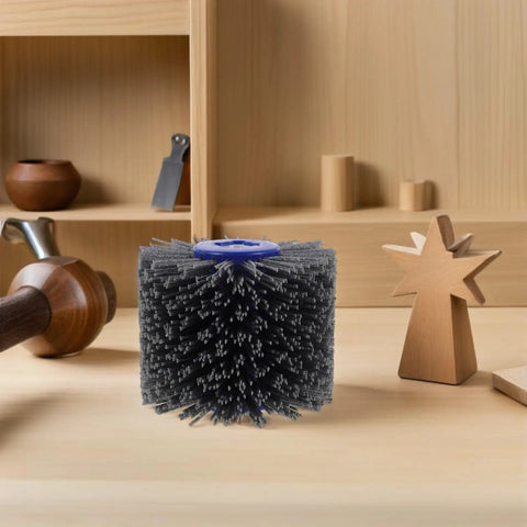 Wood Furniture Polishing Buffing Wheel 60 Grit Nylon Fiber Abrasive Drawing Wheel for Wood Doors Restoration in workshop