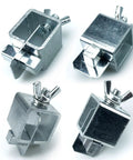 Ycauty 16 Piece Butt Welding Clamp Set Durable Iron Clamps For Precise Metal Plate Joining, Flawless Weld Seams and Industrial Household Tools That Are Totally Reliable And Easy To Use, metal clamps close-up, silver finish.