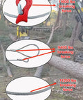 Beefy Single Leg Wire Rope Sling One Half Inch Diameter Ten Foot Rigging Cable With Nine Thousand Pound Vertical Lift Capacity details