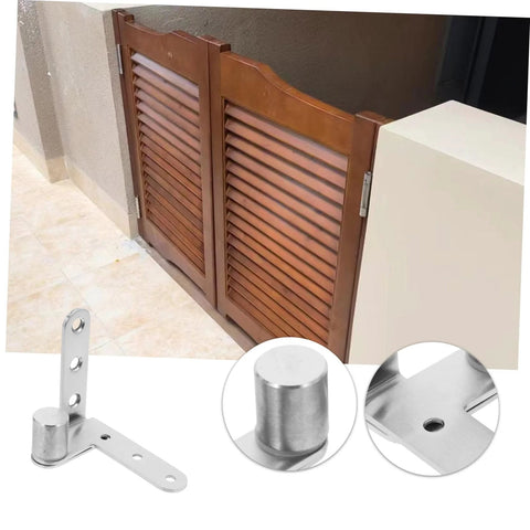 1 Pair Heavy Duty Stainless Steel Pivot Hinges For Hidden Doors With Concealed Design Durable Saloon Style Hardware
