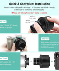 Step-by-step guide for T2 Lens To Fuji FX Mount Camera Adapter And M42 To 1.25 Inch Telescope Adapter T Mount for X Series