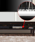 No Sweat Easy Peel And Stick Cable Management Kit open slot raceway duct concealing TV cables with detailed zoom view