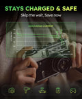 Graphic showing discharge current of Heavy Hitter Rechargeable AA Batteries With Fast Charge Hub 2800mAh NiMh Cells.