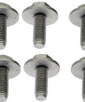 Heavy Duty Splash Shield Bolts With Captive Washers M10x26.5mm Rust Resistant Auto Fender Fasteners Rock Solid Corrosion Proof Hardware Kit Built Tough For Underbody Guards 10 Pack showing ten metal bolts with captive washers.