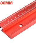 Red Aluminum Alloy 45 Degree T Track Miter Slot Fixture For Router Table And Table Saw Jig Guide Plus Bandsaw Sliding Track 500mm
