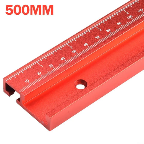Red Aluminum Alloy 45 Degree T Track Miter Slot Fixture For Router Table And Table Saw Jig Guide Plus Bandsaw Sliding Track 500mm