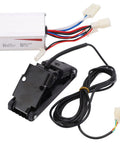 12V 250W Aluminum Alloy Brushed Speed Controller and Accelerator Foot Pedal Kit for Electric Bikes Tricycles Motorcycles
