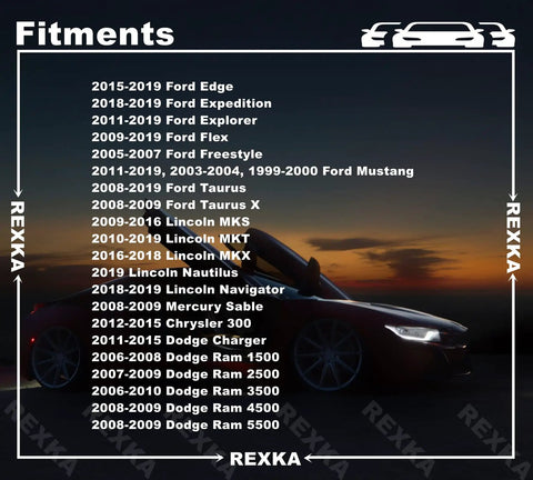 Fitment chart displaying vehicle models compatible with Heavy Duty 30 Piece Fender Liner Retainers And Splash Shield Fasteners Clip Kit.