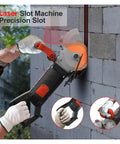 Heavy Hitter 4800 Watt Electric Wall Chaser And Concrete Groove Cutter featuring laser aim cutting through masonry.
