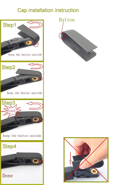 Mercedes-Benz Rear Windshield Wiper Blade With Arm Replacement installation steps and instructions