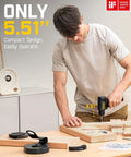 Ultra Cordless Drill Driver With 3/8 Inch Keyless Chuck, Brushless Beast Power Motor, man using drill on wood project