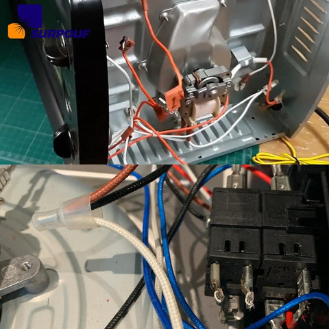 Oven Function Rotary Selector Switch With 11 Pins And 7 Positions Replacement Part Fits Cuisinart TOA 60 Air Fryer Beelicious Oven And Geek Chef FM9001E installed view