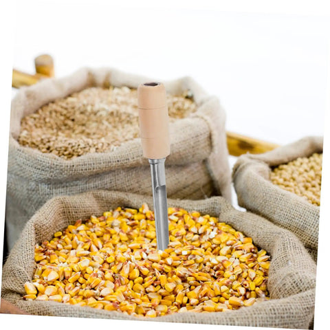 Grain Sampler Tool Stainless Steel Sampling Probe For Wheat Rice Sorghum in bags, easy to use agriculture sampler in grains.
