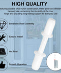 Six Sets Of 1-7/16 Inch Screen And Storm Door Hinge Pin Kit With White Nylon Pins And Bushings For Croft And Other Storm Doors