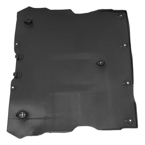 Heavy Duty Front Underbody Splash Guard Shield Fits 2017 Through 2026 Tesla Model 3 And Model Y. Black high-density plastic shield.