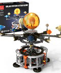 MOCBURIKU Solar System Building Set For Kids STEM Toys With Rotatable Handle And Mechanical Gears Space Hands On Learning Kit