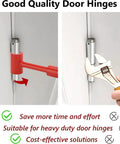 4 In 1 Door Hinge Gap Adjuster, Grab And Go Multifunction Hinge Bender used on door hinge for alignment demonstration.