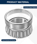 Heavy Duty Tapered Roller Bearing Cone And Cup Set With 3.54 Inch Bore, 5.79 Inch Outer Diameter, 1.65 Inch Thick, Chrome Steel Construction, ABEC 3 Precision For High Load Industrial Applications