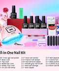 36Pcs Gel Nail Polish Kit With 32 Classic Colors And 4 Essential Addons Base Coat No Wipe Top Coat Matte Top Coat Glitter Top Coat Nail Lamp Soak Off Tools Perfect DIY Manicure Gift Set with tools and LED lamp