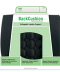 Imak Ergo Back Cushion Lumbar Support Pillow For Office Chair And Car Seat Comfort With Strap in packaging, ergonomic design.