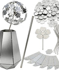 Beginner Welding Practice Kit With 201 Stainless Steel Flower Vase Project 31 Piece Set with realistic metal flowers visible.