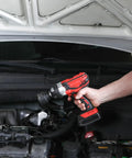 Mechanic using Dodge Axle Nut Socket One And Eleven Sixteenths Inch One Half Inch Drive Chrome Moly Impact Rated Heavy Duty