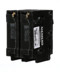 Q260 60 Amp Double Pole QP Circuit Breaker 240V Black For Electrical Panels Insta Wire Ready 10,000 AIC Interrupting Rating Easy Plug-In In Load Centers Heavy Duty Safe Home And Garage Power Upgrade, side view