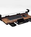 Under Desk Keyboard Tray With Storage Drawer, Heavy Duty Clamp Mount, Pro Grade Ergonomic Keyboard Stand For Home Office