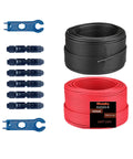 Heavy Duty 100 Ft Solar Extension Cable Set With Black And Red 10 AWG Wire And Six Pairs Solar Connectors For RV And Photovoltaic Systems Perfect For Off Grid DIY Projects Built To Last