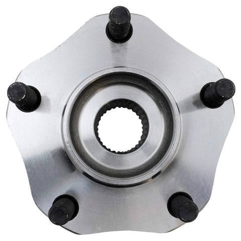 Two Piece Front Wheel Bearing And Hub Assembly Set For Driver And Passenger Sides Bolt On Easy Install Compatible