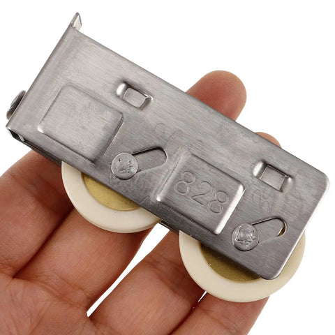 Solid As A Rock Stainless Steel Door Roller Pulley For Sliding Patio Door Windows And Tracks Nylon Wheel Replacement Roller held in hand