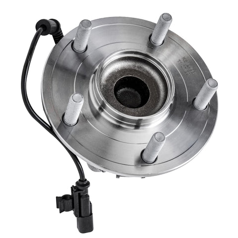 2 Pack Rear Wheel Bearing Hubs Assembly For Dodge Grand Caravan 2012-2020 Chrysler Town And Country 2012-2016 Ram C/V 2012-2015 And VW Routan 2012-2014 Replacement Wheel Hub Bearings showing 5-bolt pattern and ABS sensor cable