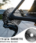 9-Speed Bike Cassette 11-32T For Mountain Road Folding And Commuter Bikes Built Tough Steel Construction Nickel Plated Finish