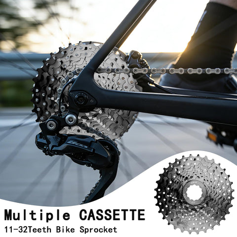 9-Speed Bike Cassette 11-32T For Mountain Road Folding And Commuter Bikes Built Tough Steel Construction Nickel Plated Finish