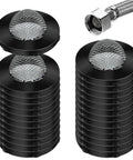 Stacked 25 Pcs Stainless Steel Water Filter Hose Washers With Screen Inlet Hose Washers For 3/4 Inch Garden Hose Connectors