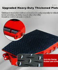 Tough As Nails Heavy Duty Machinery Mover Dolly Featuring 360 Degree Rotating Steel Casters For Moving Industrial Equipment Weighing Up To 12000 Pounds Like A Champ showing upgraded thickened steel plate.