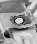 Top Quality 6 Piece Windscreen Wiper Fixing Clips In Manganese Silver For Quick Car Repair And Linkage Clamp Fixes On Most Common Vehicles To Get You Back On The Road In A Jiffy, close-up of silver wiper linkage clip